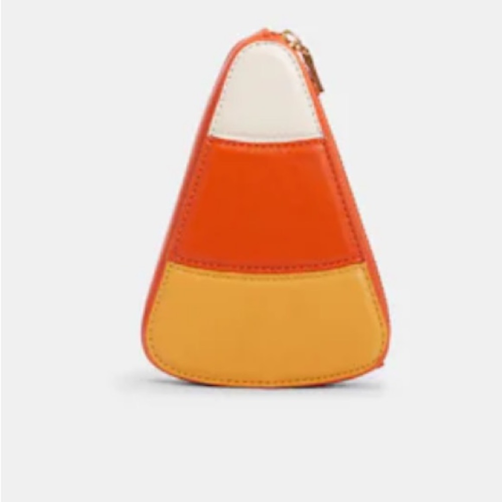 Coach candy corn coin purse